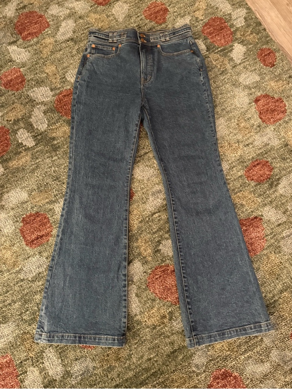 MADEWELL JEANS WOMENS 28 BLUE THE PERFECT VINTAGE FLARE JEAN LIKE NEW - Picture 2 of 16